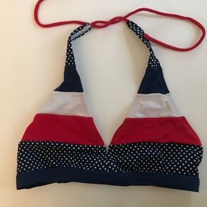 Justice Red White Blue America Halter Bikini Top